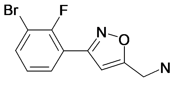 C-[3-(3-Bromo-2-fluoro-phenyl)-isoxazol-5-yl]-methylamine