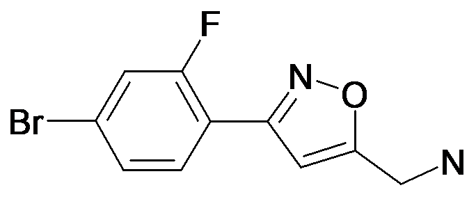 C-[3-(4-Bromo-2-fluoro-phenyl)-isoxazol-5-yl]-methylamine
