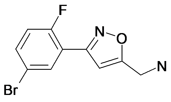 C-[3-(5-Bromo-2-fluoro-phenyl)-isoxazol-5-yl]-methylamine