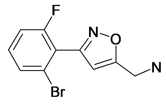 C-[3-(2-Bromo-6-fluoro-phenyl)-isoxazol-5-yl]-methylamine