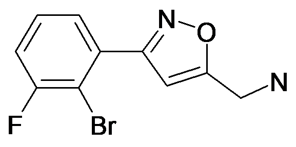 C-[3-(2-Bromo-3-fluoro-phenyl)-isoxazol-5-yl]-methylamine