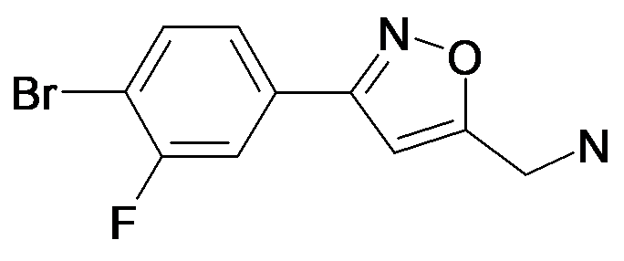 C-[3-(4-Bromo-3-fluoro-phenyl)-isoxazol-5-yl]-methylamine