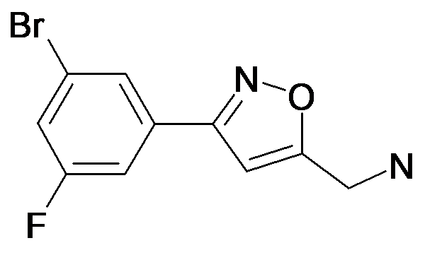 C-[3-(3-Bromo-5-fluoro-phenyl)-isoxazol-5-yl]-methylamine