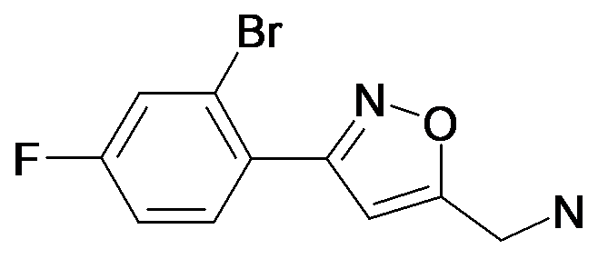 C-[3-(2-Bromo-4-fluoro-phenyl)-isoxazol-5-yl]-methylamine
