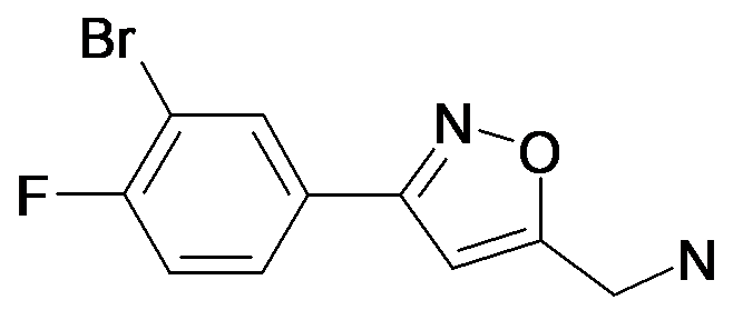 C-[3-(3-Bromo-4-fluoro-phenyl)-isoxazol-5-yl]-methylamine