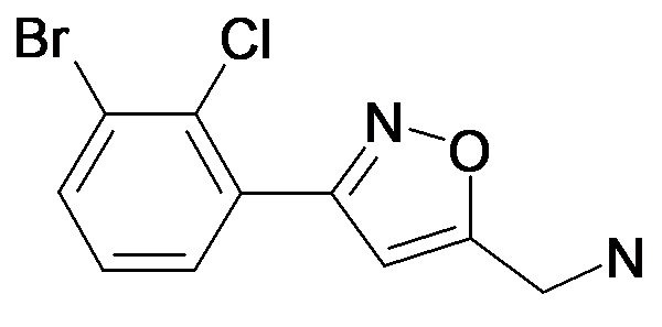 C-[3-(3-Bromo-2-chloro-phenyl)-isoxazol-5-yl]-methylamine