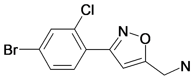C-[3-(4-Bromo-2-chloro-phenyl)-isoxazol-5-yl]-methylamine