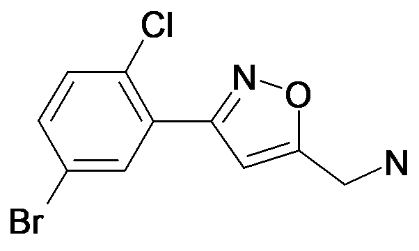 C-[3-(5-Bromo-2-chloro-phenyl)-isoxazol-5-yl]-methylamine
