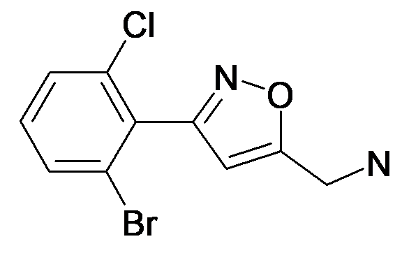 C-[3-(2-Bromo-6-chloro-phenyl)-isoxazol-5-yl]-methylamine