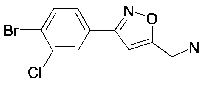 C-[3-(4-Bromo-3-chloro-phenyl)-isoxazol-5-yl]-methylamine