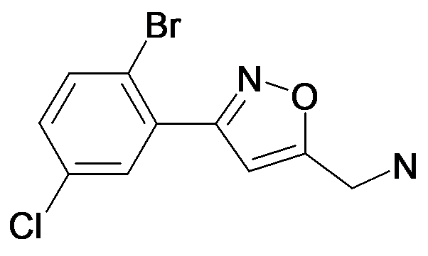 C-[3-(2-Bromo-5-chloro-phenyl)-isoxazol-5-yl]-methylamine