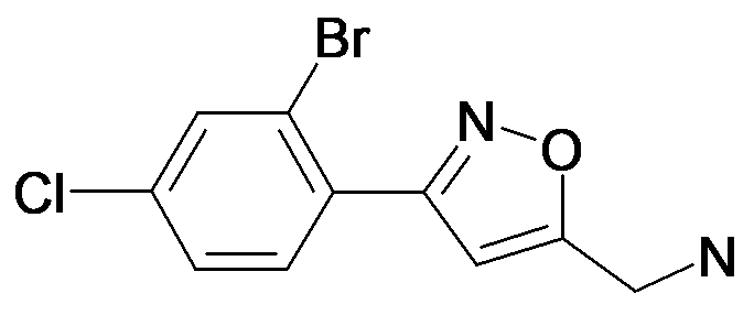 C-[3-(2-Bromo-4-chloro-phenyl)-isoxazol-5-yl]-methylamine