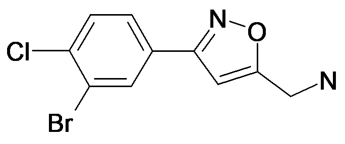 C-[3-(3-Bromo-4-chloro-phenyl)-isoxazol-5-yl]-methylamine