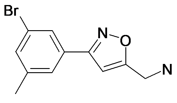 C-[3-(3-Bromo-5-methyl-phenyl)-isoxazol-5-yl]-methylamine