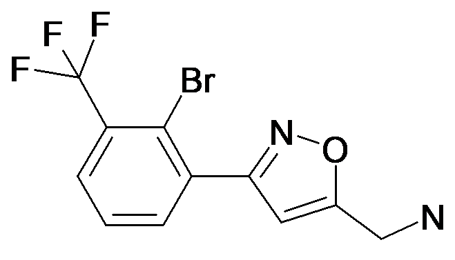 C-[3-(2-Bromo-3-trifluoromethyl-phenyl)-isoxazol-5-yl]-methylamine