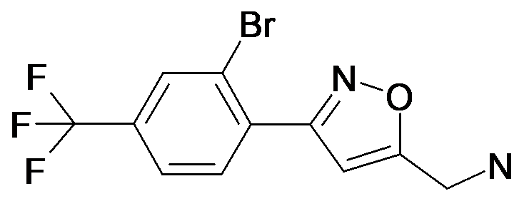 C-[3-(2-Bromo-4-trifluoromethyl-phenyl)-isoxazol-5-yl]-methylamine