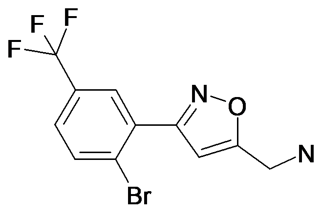 C-[3-(2-Bromo-5-trifluoromethyl-phenyl)-isoxazol-5-yl]-methylamine