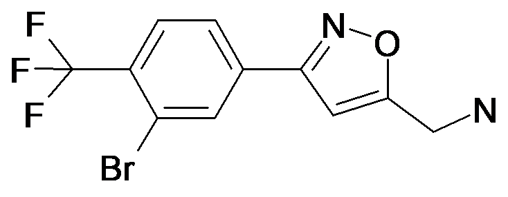 C-[3-(3-Bromo-4-trifluoromethyl-phenyl)-isoxazol-5-yl]-methylamine