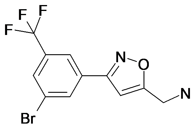 C-[3-(3-Bromo-5-trifluoromethyl-phenyl)-isoxazol-5-yl]-methylamine