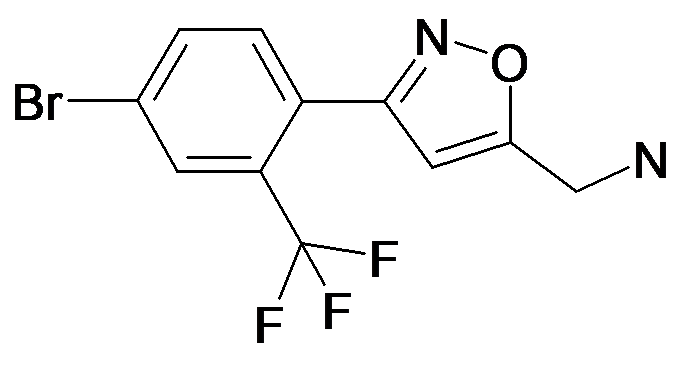 C-[3-(4-Bromo-2-trifluoromethyl-phenyl)-isoxazol-5-yl]-methylamine