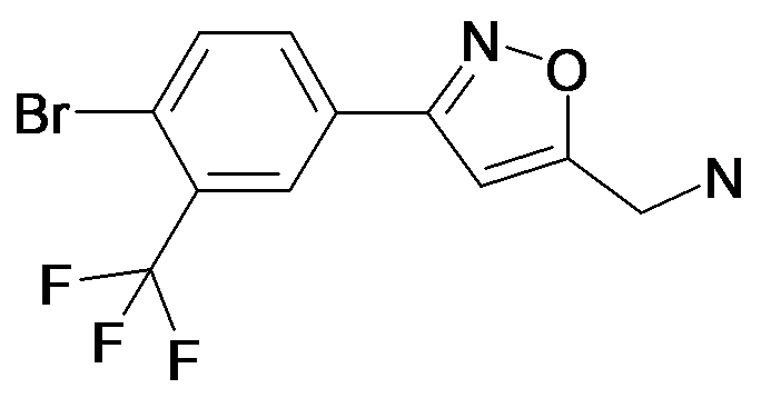 C-[3-(4-Bromo-3-trifluoromethyl-phenyl)-isoxazol-5-yl]-methylamine