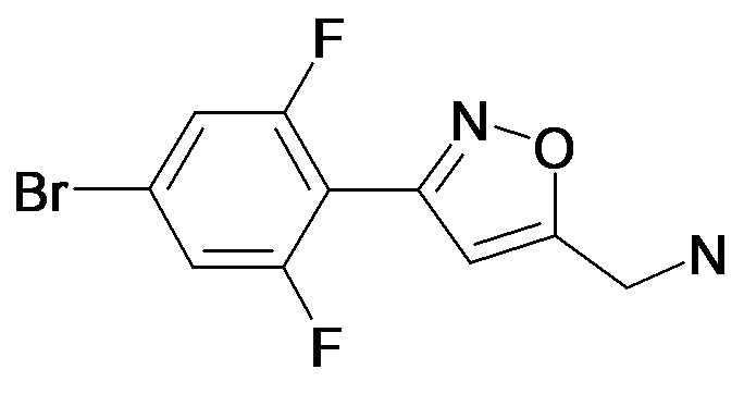 C-[3-(4-Bromo-2,6-difluoro-phenyl)-isoxazol-5-yl]-methylamine