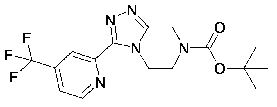 3-(4-Trifluoromethyl-pyridin-2-yl)-5,6-dihydro-8H-[1,2,4]triazolo[4,3-a]pyrazine-7-carboxylic acid tert-butyl ester