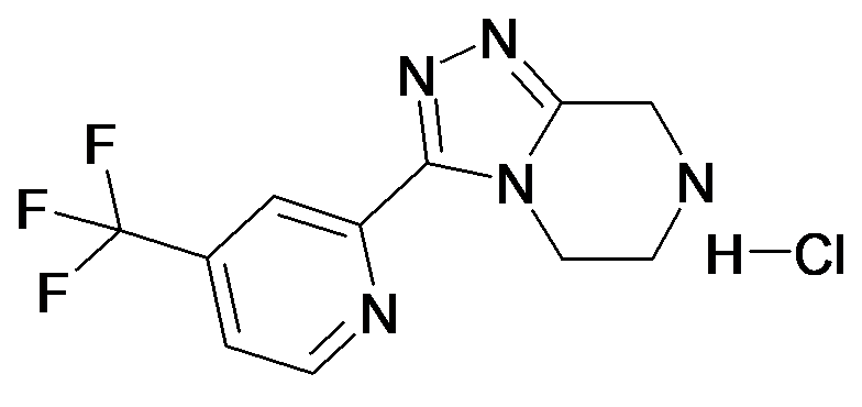 3-(4-Trifluoromethyl-pyridin-2-yl)-5,6,7,8-tetrahydro-[1,2,4]triazolo[4,3-a]pyrazine; hydrochloride