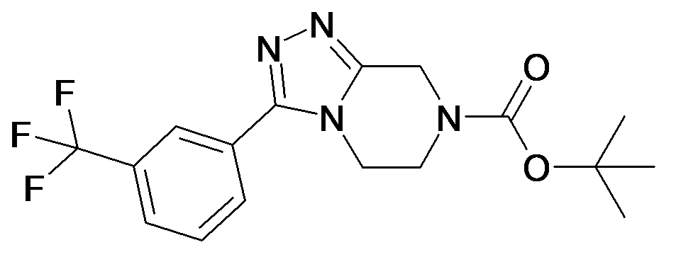 3-(3-Trifluoromethyl-phenyl)-5,6-dihydro-8H-[1,2,4]triazolo[4,3-a]pyrazine-7-carboxylic acid tert-butyl ester