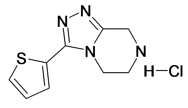 3-Thiophen-2-yl-5,6,7,8-tetrahydro-[1,2,4]triazolo[4,3-a]pyrazine; hydrochloride