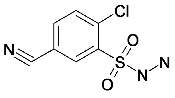 2-Chloro-5-cyano-benzenesulfonyl hydrazide