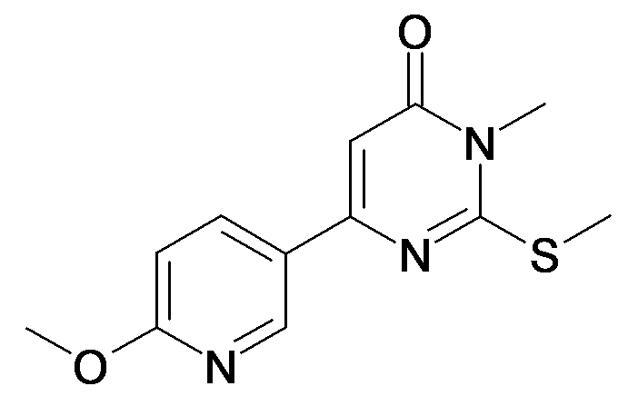 6-(6-Methoxy-pyridin-3-yl)-3-methyl-2-methylsulfanyl-3H-pyrimidin-4-one