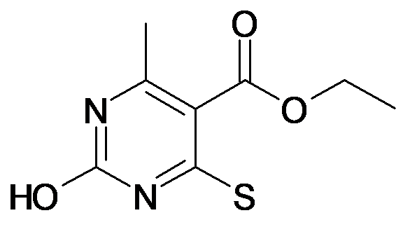 2-Hydroxy-4-mercapto-6-methyl-pyrimidine-5-carboxylic acid ethyl ester