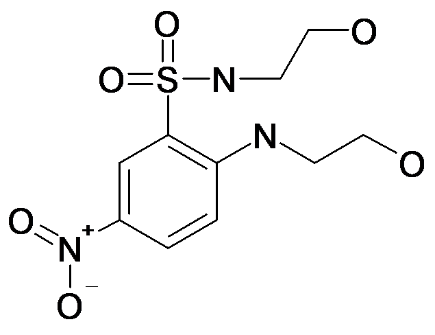 N-(2-Hydroxy-ethyl)-2-(2-hydroxy-ethylamino)-5-nitro-benzenesulfonamide