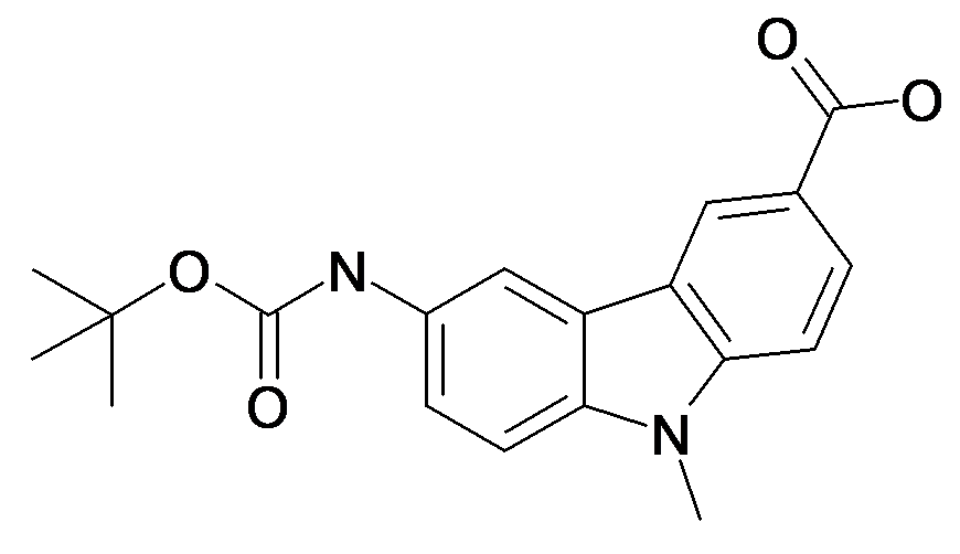 6-tert-Butoxycarbonylamino-9-methyl-9H-carbazole-3-carboxylic acid