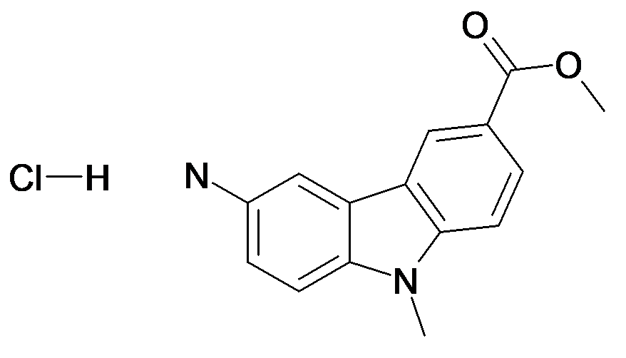 6-Amino-9-methyl-9H-carbazole-3-carboxylic acid methyl ester; hydrochloride