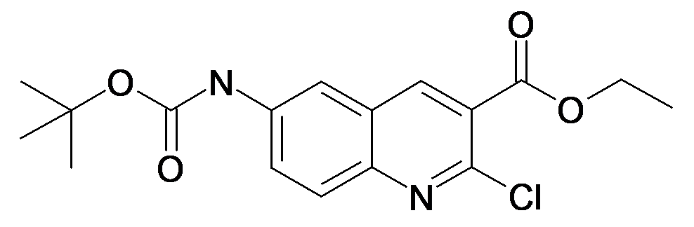 6-tert-Butoxycarbonylamino-2-chloro-quinoline-3-carboxylic acid ethyl ester