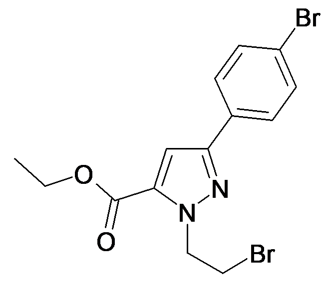 2-(2-Bromo-ethyl)-5-(4-bromo-phenyl)-2H-pyrazole-3-carboxylic acid ethyl ester
