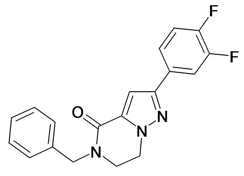 5-Benzyl-2-(3,4-difluoro-phenyl)-6,7-dihydro-5H-pyrazolo[1,5-a]pyrazin-4-one