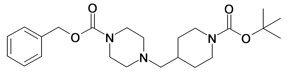 4-(1-tert-Butoxycarbonyl-piperidin-4-ylmethyl)-piperazine-1-carboxylic acid benzyl ester