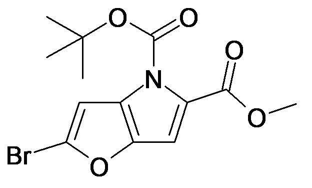 2-Bromo-furo[3,2-b]pyrrole-4,5-dicarboxylic acid 4-tert-butyl ester 5-methyl ester