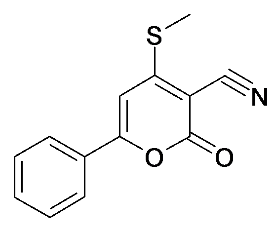 4-Methylsulfanyl-2-oxo-6-phenyl-2H-pyran-3-carbonitrile