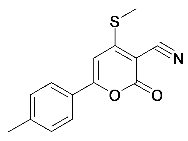 4-Methylsulfanyl-2-oxo-6-p-tolyl-2H-pyran-3-carbonitrile