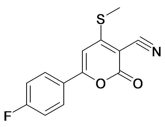 6-(4-Fluoro-phenyl)-4-methylsulfanyl-2-oxo-2H-pyran-3-carbonitrile