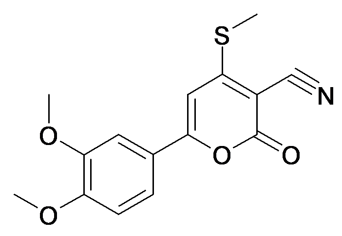 6-(3,4-Dimethoxy-phenyl)-4-methylsulfanyl-2-oxo-2H-pyran-3-carbonitrile