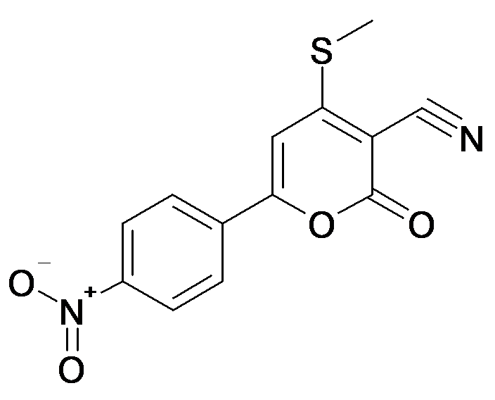 4-Methylsulfanyl-6-(4-nitro-phenyl)-2-oxo-2H-pyran-3-carbonitrile
