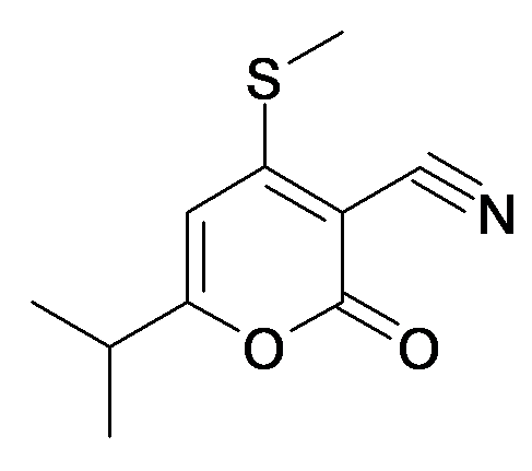 6-Isopropyl-4-methylsulfanyl-2-oxo-2H-pyran-3-carbonitrile