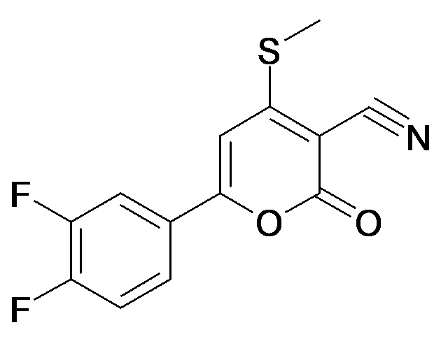 6-(3,4-Difluoro-phenyl)-4-methylsulfanyl-2-oxo-2H-pyran-3-carbonitrile