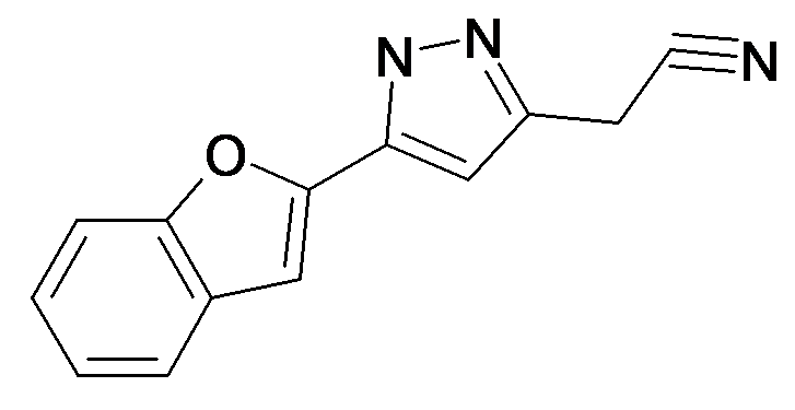 (5-Benzofuran-2-yl-1H-pyrazol-3-yl)-acetonitrile