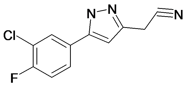 [5-(3-Chloro-4-fluoro-phenyl)-1H-pyrazol-3-yl]-acetonitrile